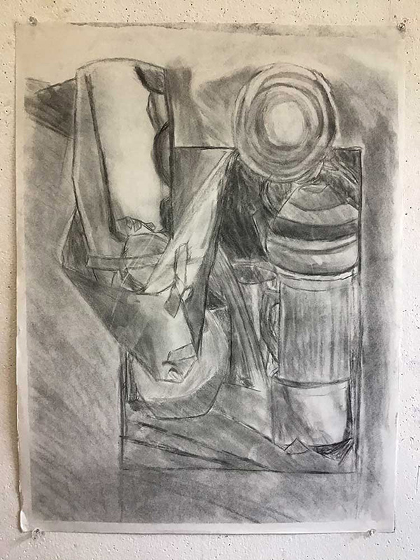 Charcoal drawing by Owen Exner 2018